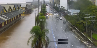 Prefeitura de Porto Alegre informa que o Rio Gauíba ultrapassou cota de inundação na tarde desta quinta-feira, 2