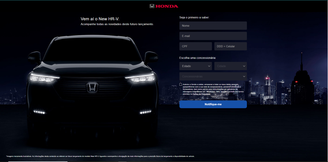 Site oficial do novo Honda HR-V 2023