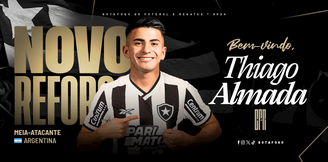 Thiago Almada anuncio Botafogo. 