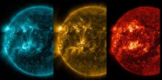 Nasa divulga imagens de erupção solar registrada no dia 18 de janeiro