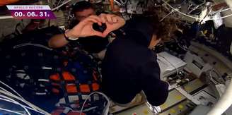 Tripulantes participaram de transmissão ao vivo na tarde desta segunda-feira, 6, pelos canais oficiais da Nasa