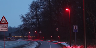 Iluminação vermelha para proteger fauna noturna: cidade na Dinamarca aposta em mudança de cor para 'desbloquear' caminho de morcegos