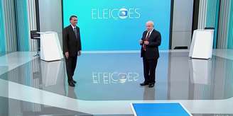 Bolsonaro e Lula no debate final, na Globo, em outubro de 2022: a guerra contra a Globo acabou