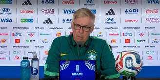 Carlo Ancelotti em coletiva nesta terça-feira