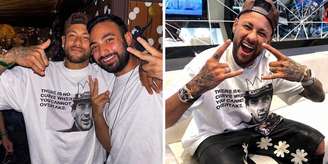 Neymar durante dia de folga em Nova York