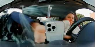 Tabata Lenk teve o celular roubado enquanto estava dentro do carro no Ipiranga, zona sul de São Paulo
