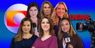 Acima: Nathalia, Tatiana e Anne; abaixo: Adriana, Juliana e Veruska