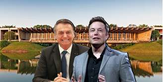 Bolsonaro e Musk se encontram em hotel 5 estrelas no campo