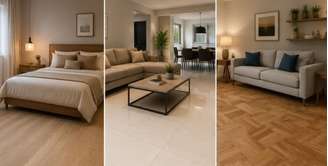 Os pisos para salas e quartos oferecem opções que combinam conforto, estética e praticidade no dia a dia. Materiais como porcelanato, cerâmica, vinílico, laminado e madeira atendem diferentes necessidades e orçamentos. Além disso, muitos modelos atuais são fáceis de limpar e ajudam a manter os ambientes organizados e agradáveis por mais tempo. Conheça tipos práticos para a sua residência.