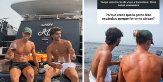 Marcos Llorente comenta fotos com Ferran