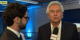 Ronaldo Caiado é o primeiro candidato a chegar ao debate entre presidenciáveis nesta quinta-feira, 1º