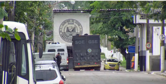 Entrada do Complexo Penitenciário de Gericinó, em Bangu