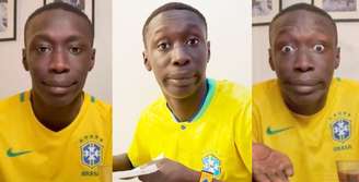 Fã da Seleção Brasileira, Khaby Lame se tornou uma celebridade da web reagindo a vídeos de outras pessoas