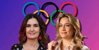 Fátima Bernardes pelo 'Paris é Brasa' e Fernanda Gentil na CazéTV serão opções interessantes para acompanhar os Jogos Olímpicos na capital francesa
