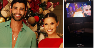 Andressa Suita mostra vinho após reportagem sobre supostos crimes de Gusttavo Lima 