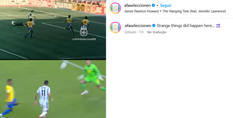 AFA publicou vídeo em 'resposta' a Raphinha