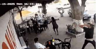 Homem é preso após agredir cliente de bar com barra de ferro; veja