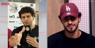 Semelhança entre namorado de Léo Dias e comentarista da CazéTV chama atenção; confira