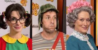 Anne Hathaway (Chiquinha), Adam Sandler (Chaves) e Meryl Streep (Bruxa do 71): uma versão improvável e divertida do seriado