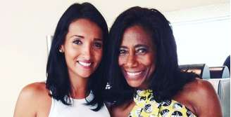 Danielle França com Gloria Maria, que morreu em fevereiro de 2023: "Minha maior referência na televisão"