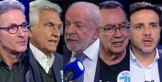 Zema, Caiado, Lula, Cury e Renan nas entrevistas veiculadas no 'Jornal da Record'