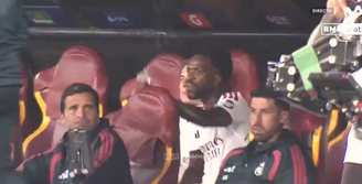  Vini Jr. reclamou após ser substituído no jogo do Real Madrid contra a Roma