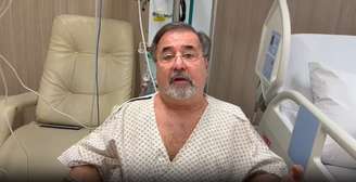 Marco Aurélio Cunha gravou vídeo no hospital após sofrer assalto na zona oeste da capital.