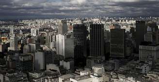 Vista aérea de prédios na cidade de São Paulo