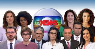 Alguns dos âncoras da Globo e GloboNews: audiência crescente e credibilidade em alta