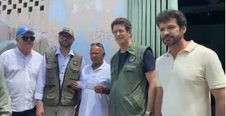 Ricardo Salles durante agenda em Fernando de Noronha