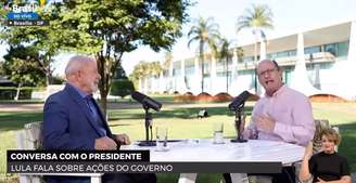 Marcos Uchôa com Lula na live de terça-feira (20): relação de amizade da época da Globo