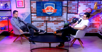 Antony Curti durante podcast Semana NFL