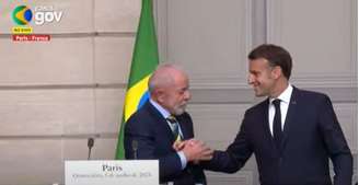 Presidente Lula e presidente da França, Emmanuel Macron