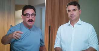 Ratinho no programa eleitoral de Flávio Bolsonaro (PL): apoio sem atacar diretamente Lula