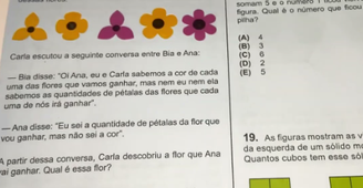 Questão sobre flores em olimpíada de matemática movimenta internet