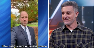 Príncipe William em vídeo exibido no 'Domingão Com Huck' de hoje, 2 de novembro 