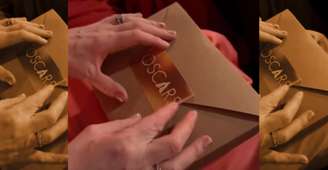 A caixinha de papel não reservava grande surpresa a quem estava assistindo ao Oscar no teatro