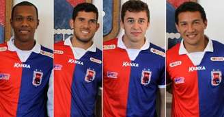 Imagem mostra, da esquerda para a direita, Brinner, Fernando Gabriel, Ronaldo Mendes e Léo