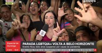 Repórter Patrícia Fiuza não conseguiu concluir o 'ao vivo' após ser cercada por LGBTs lulistas