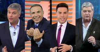 Joel Datena, Reinaldo Gottino, Luz Bacci e José Luiz Datena: âncoras são tratados como celebridades do jornalismo criminal