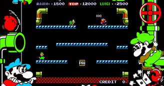 Luigi teve sua primeira aparição em 'Mario Bros.', de 1983, para arcade e diversas outras plataformas