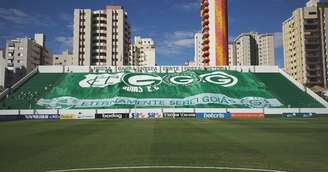 Estádio Hailé Pinheiro estava pronto para o jogo entre Goiás e São Paulo, nesse domingo, pela primeira rodada do Brasileiro: adiado por causa da covid-19