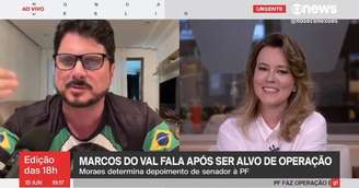 Natuza Nery abriu um sorriso sarcástico ao concluir ter sido subestimada pelo senador Marcos do Val