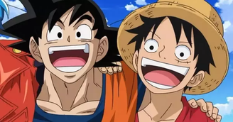 Os heróis Goku e Luffy, de Dragon Ball e One Piece, surgiram nas páginas da Weekly Shonen Jump