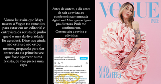 Influenciadora reclama de não aparecer em capa principal da Vogue