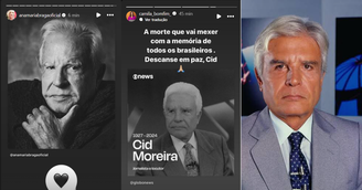 Famosos lamentam morte de Cid Moreira