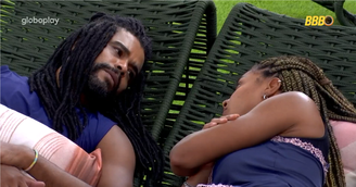 Diogo Almeida e Aline têm DR no BBB 25