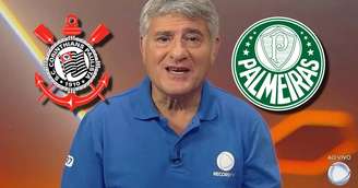 Ex-Globo, Cléber Machado comandou a transmissão da partida na qual o Corinthians triunfou e a Record teve maior média de audiência do ano