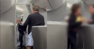 Mulher grita com comissários e é expulsa de voo