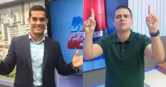 Marcus Pimenta, novo titular do 'Balanço Geral BA', e Marcelo Castro, do 'Alô Juca': no encalço da Globo